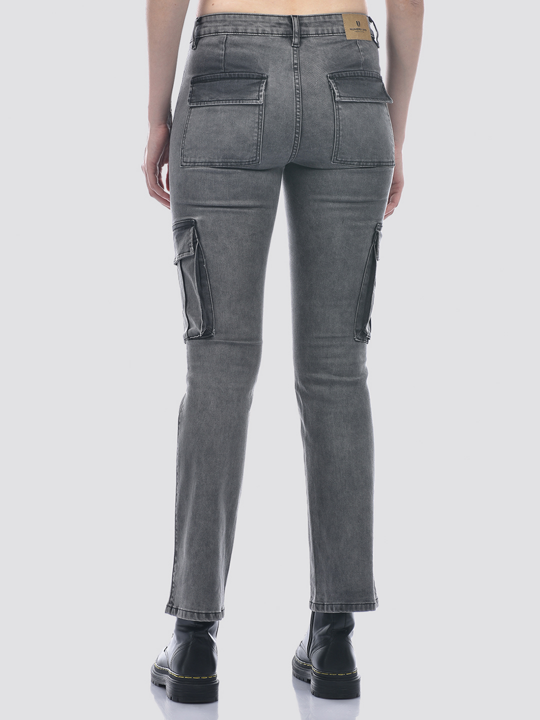 Numero Uno Women Grey Bootcut Leg Sustainable Jeans